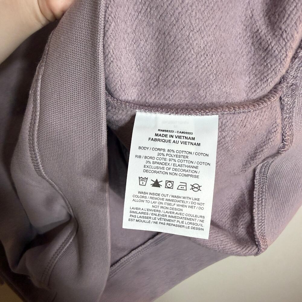 NWT Nike Mauve Club Fleece Oversized V Neck Sweatshirt - Picture 4 of 5
